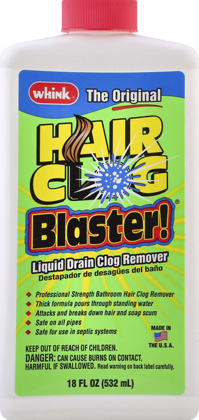 Whink Hair Clog Blaster!, Professional Strength