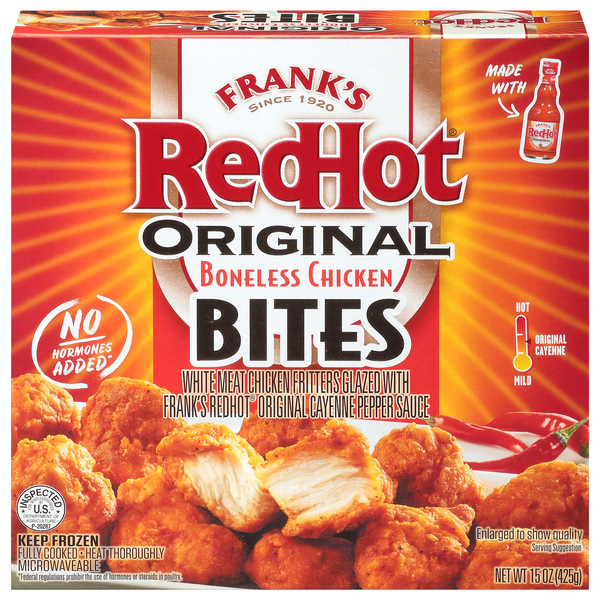 Frank's RedHot Bites, Boneless Chicken, Original