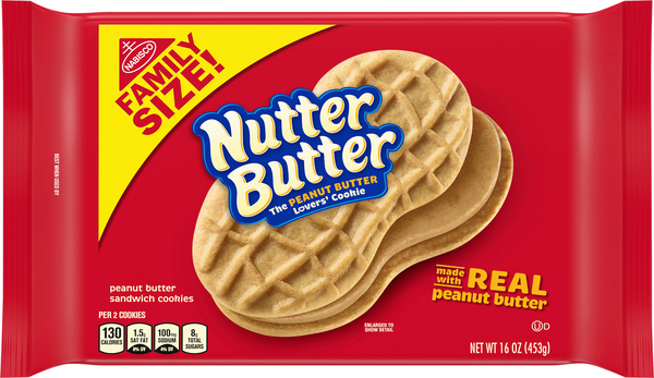 Nutter Butter Cookies, Sandwich, Peanut Butter, Family Size