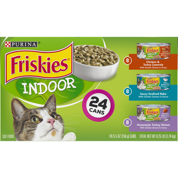 Friskies Indoor Wet Cat Food Variety Pack, Indoor