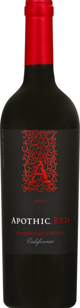 Apothic Red Wine, Winemaker's Blend, California, 2012