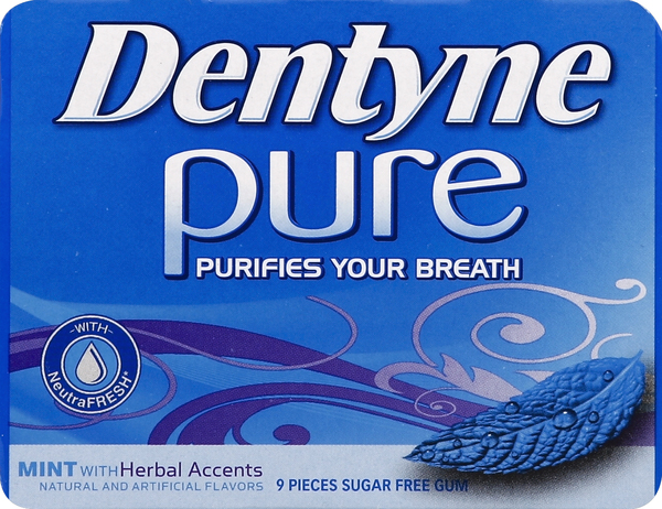 Dentyne Gum, Sugar Free, Mint with Herbal Accents