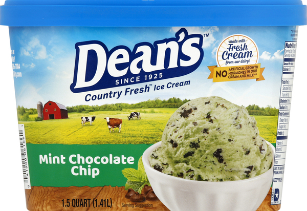 Dean's Ice Cream, Mint Chocolate Chip