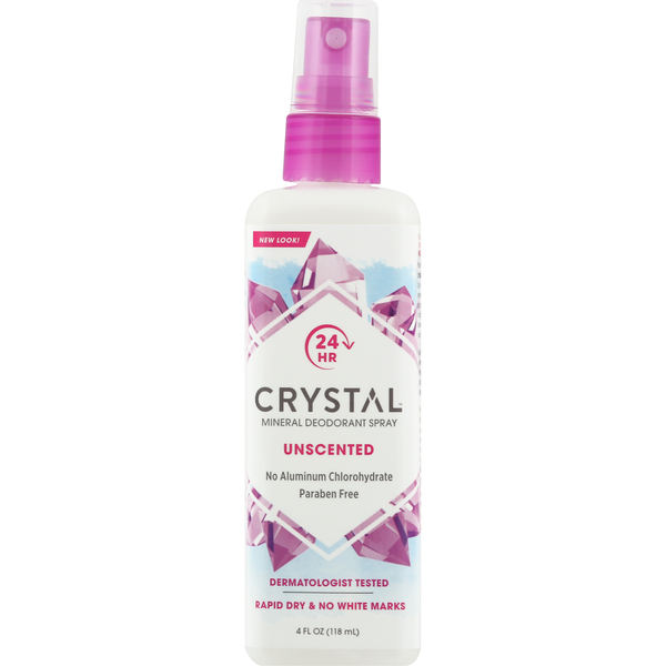 Crystal Deodorant, Mineral, Unscented, Spray
