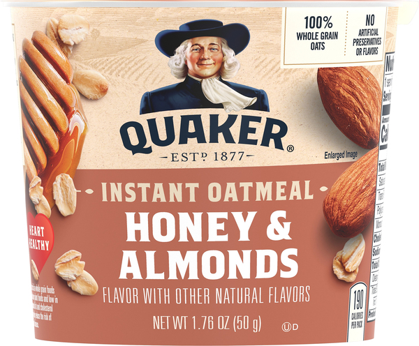 Quaker Oatmeal, Instant, Honey & Almonds