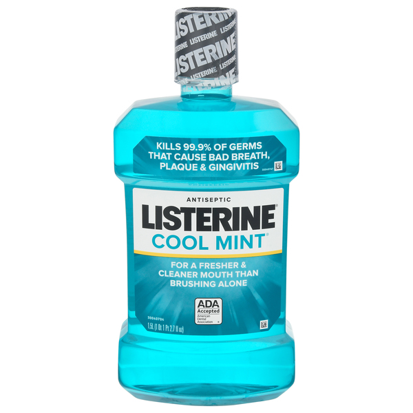 Listerine Mouthwash, Cool Mint, Antiseptic