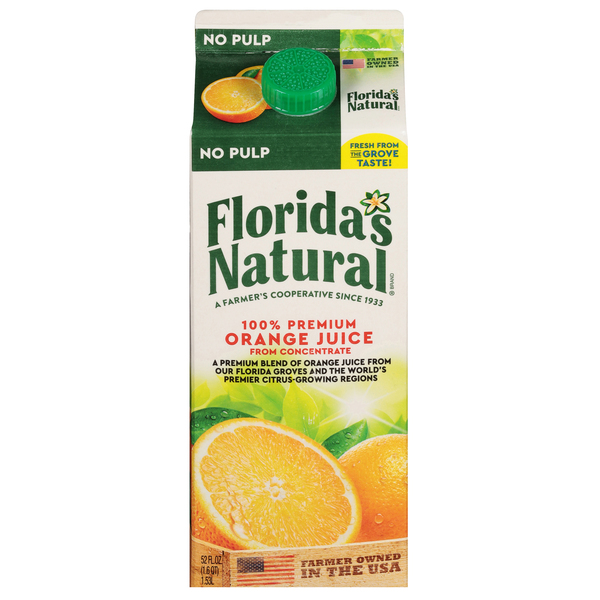 Florida's Natural Orange Juice, No Pulp