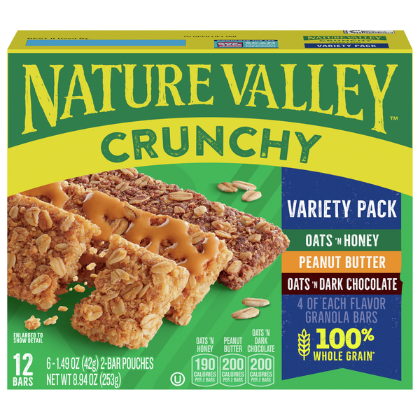 Nature Valley Granola Bars, Crunchy, Variety Pack