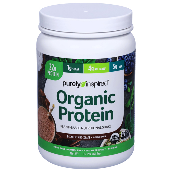 Purely Inspired Nutritional Shake, Plant-Based, Decadent Chocolate