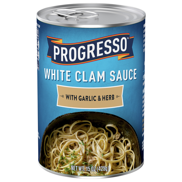 Progresso White Clam Sauce With Garlic & Herb, 15 oz Can