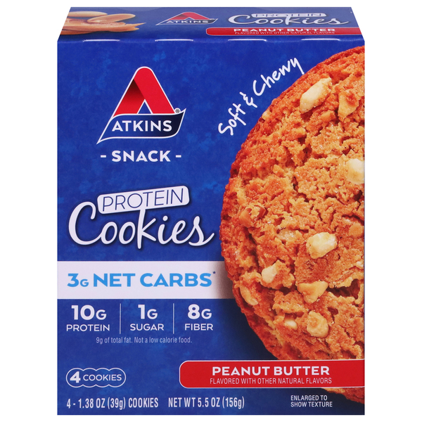 Atkins Protein Cookies, Peanut Butter