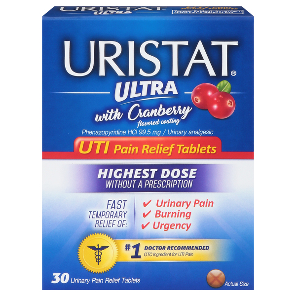 Uristat UTI Pain Relief, 99.5 mg, Tablets