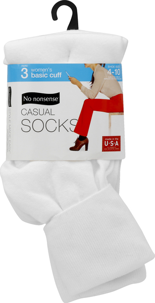 No nonsense Socks, Casual, White, 4-10, Women « Discount Drug Mart