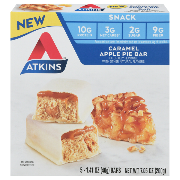 Atkins Snack Bars, Caramel Apple Pie