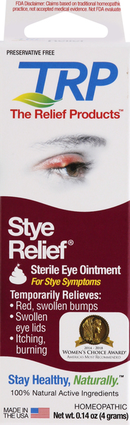 Relief Products Sterile Eye Ointment, Stye Relief
