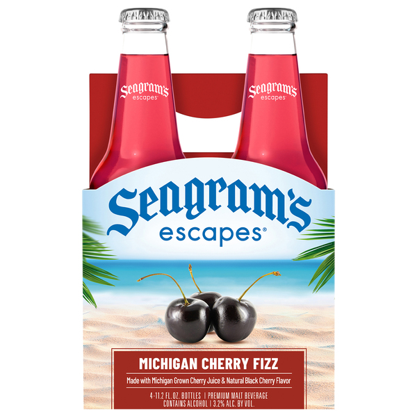 Seagram's Escapes Malt Beverage, Premium, Michigan Cherry Fizz