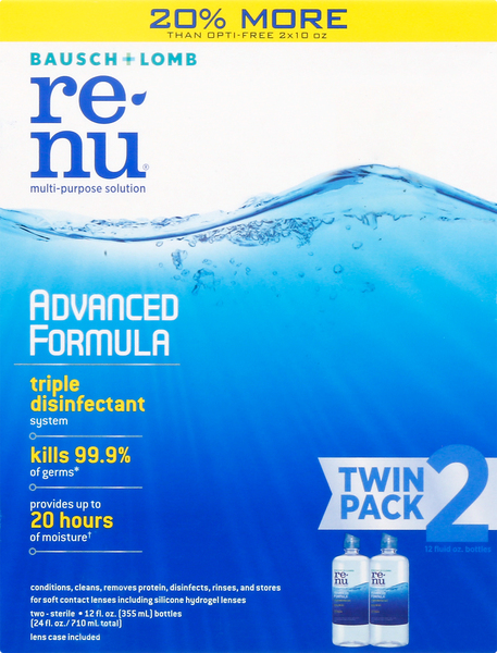 ReNu Multi-Purpose Solution, Advanced Formula, Twin Pack