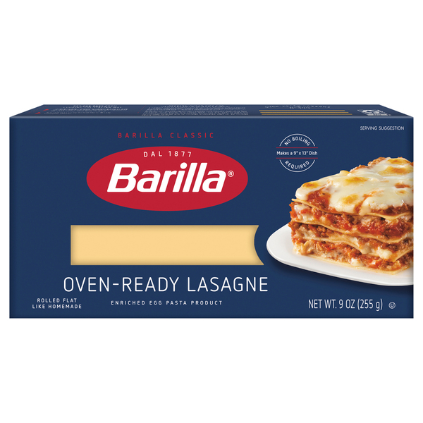 Barilla Pasta, Oven-Ready, Lasagne