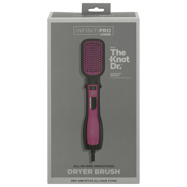 InfinitiPro Dryer Brush, All-in-One Smoothing