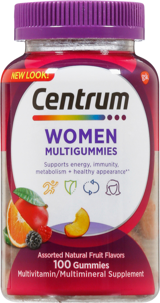 Centrum Multigummies, Woman, Fruit Flavors