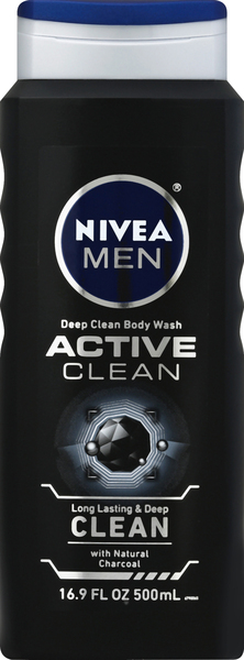 Nivea Body Wash, Deep Clean, with Natural Charcoal