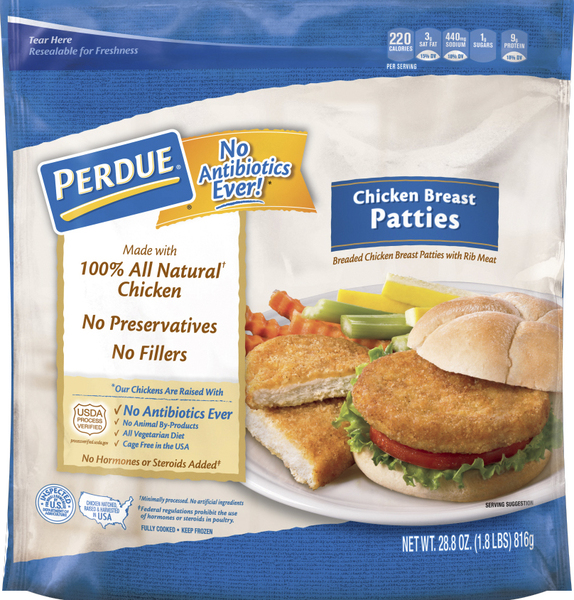 Perdue Patties, Chicken Breast