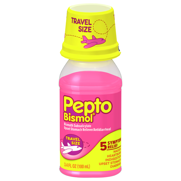 Pepto Bismol 5 Symptom Relief, Travel Size