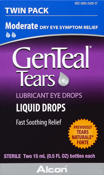 GenTeal Eye Drops, Lubricant, Moderate, Twin Pack