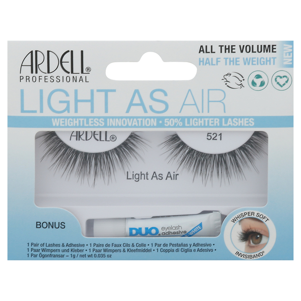 Ardell Lashes & Adhesive, Light as Air, 521