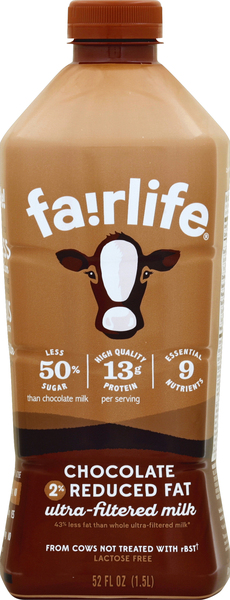Fairlife Milk, Ultra-Filtered, Chocolate, 2% Reduced Fat