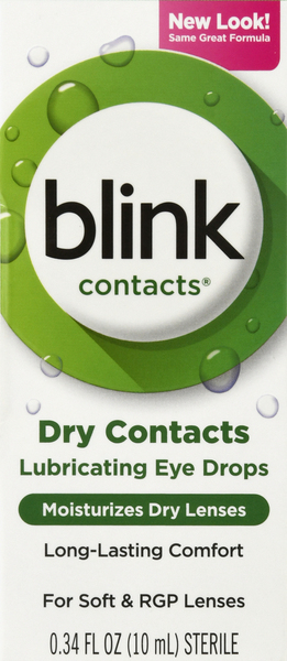 Blink Eye Drops, Lubricating, Dry Contacts