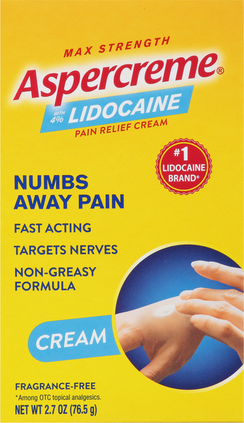 Aspercreme Pain Relief Cream, Max Strength