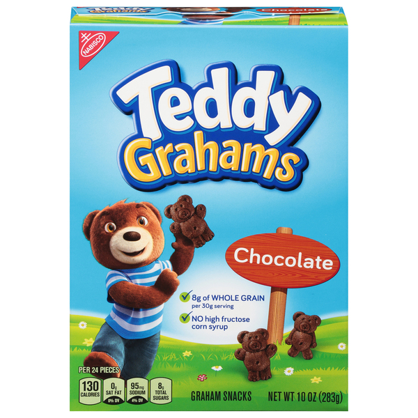 Teddy Grahams Graham Snacks, Chocolate