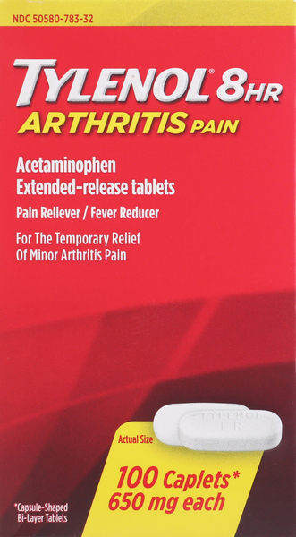 Tylenol Arthritis Pain, Extended-Release, 650 mg, Tablets