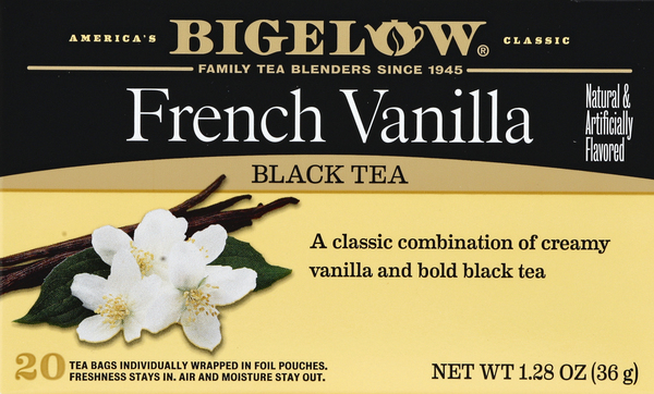 Bigelow Black Tea, French Vanilla, Bags