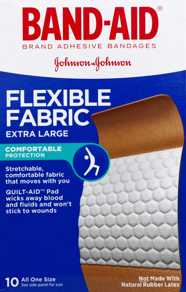 Band-Aid Brand Sterile Flexible Fabric Adhesive Bandages Comfortable  Flexible Pr
