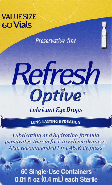 Refresh Lubricant Eye Drops, Single-Use Containers, Value Size