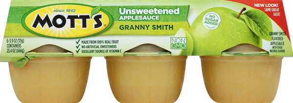 Mott's Applesauce, Granny Smith, Unsweetened