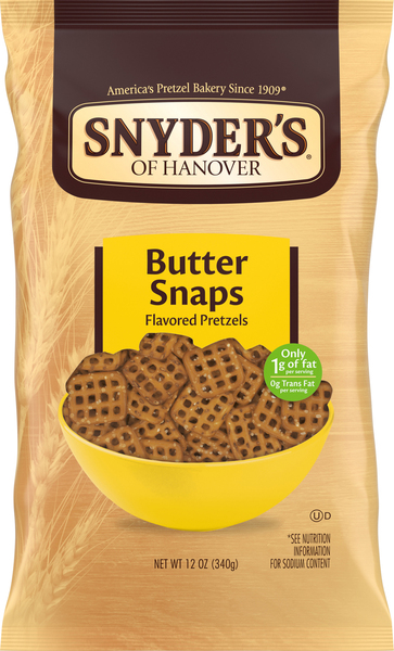 Snyder's of Hanover Flavored Pretzels, Butter Snaps