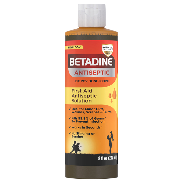 Betadine Antiseptic, First Aid Solution