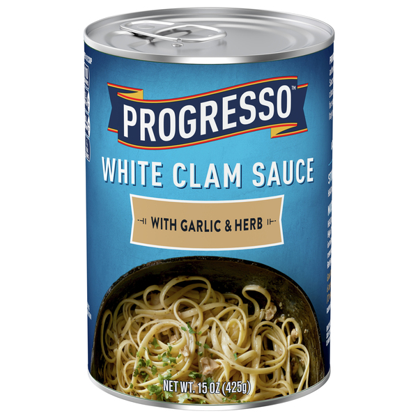 Progresso Clam Sauce, with Garlic & Herb, White