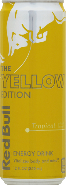 Red Bull Energy Drink, The Yellow Edition, Tropical