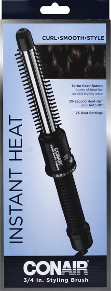 conair Styling Brush, Instant Heat, 3/4 Inches