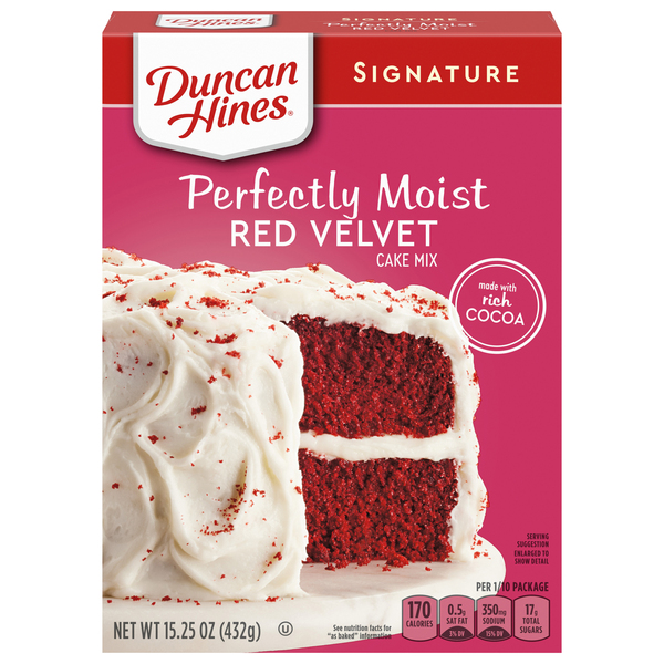 Duncan Hines Cake Mix, Red Velvet, Perfectly Moist
