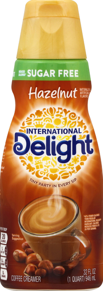 International Delight Coffee Creamer, Sugar Free, Hazelnut