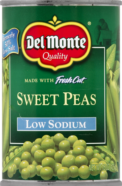 Del Monte Sweet Peas, 50% Less Sodium