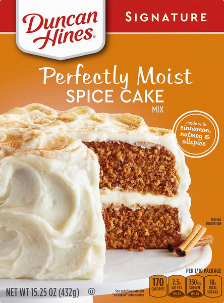 Duncan Hines Cake Mix, Perfectly Moist, Spice