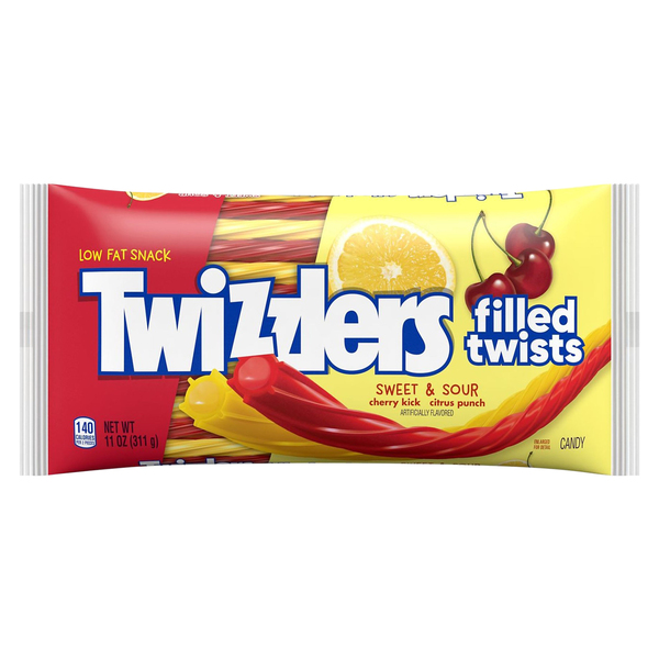 Twizzlers Candy, Filled Twists, Sweet & Sour