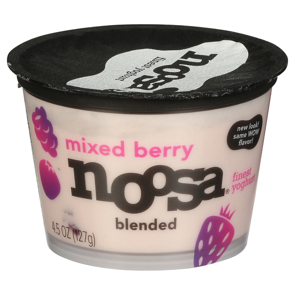 Noosa Yoghurt, Finest, Mixed Berry, Blended