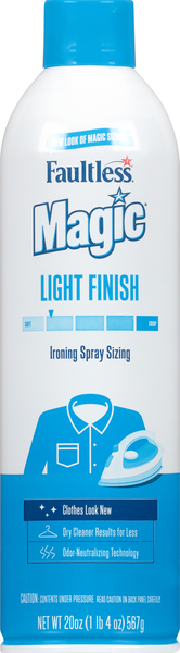 Faultless Ironing Spray Sizing, Light Finish